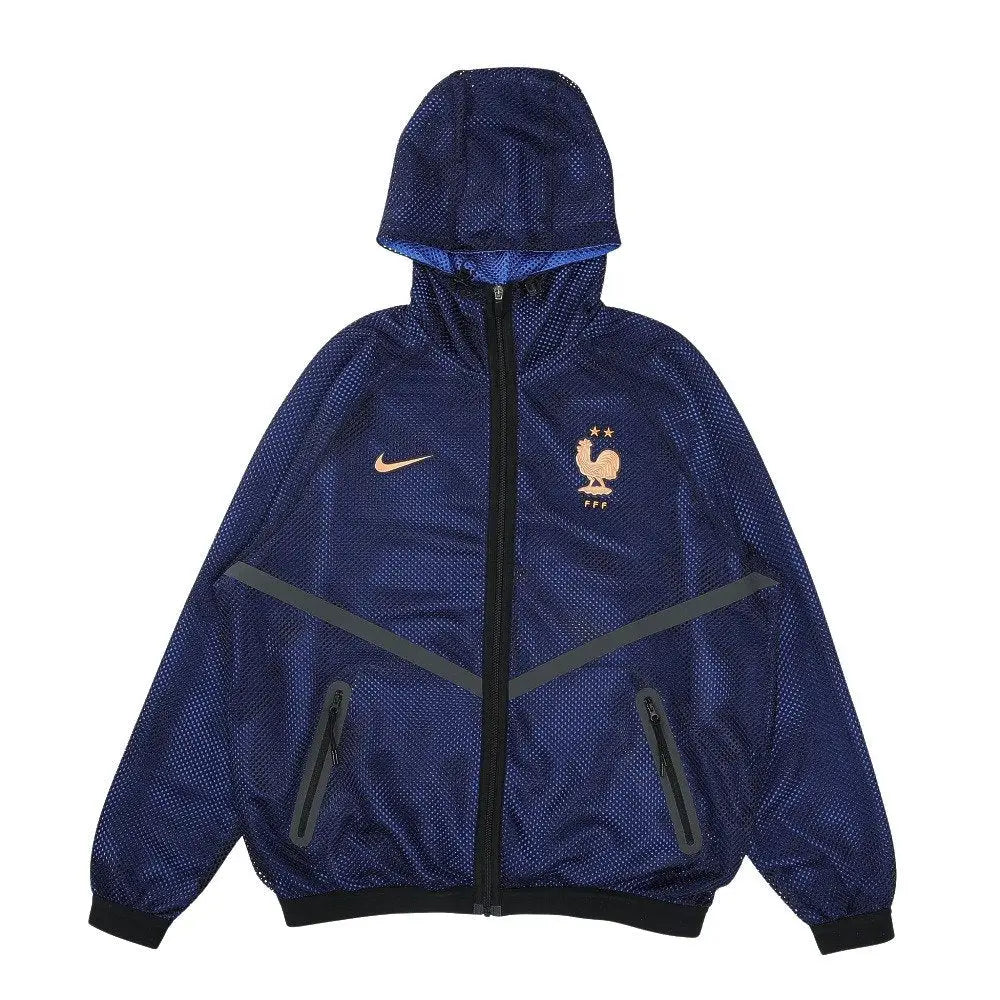 Veste A Capuche Coupe-Vent France 2026/2027 Bleu - Vêtements de sport
