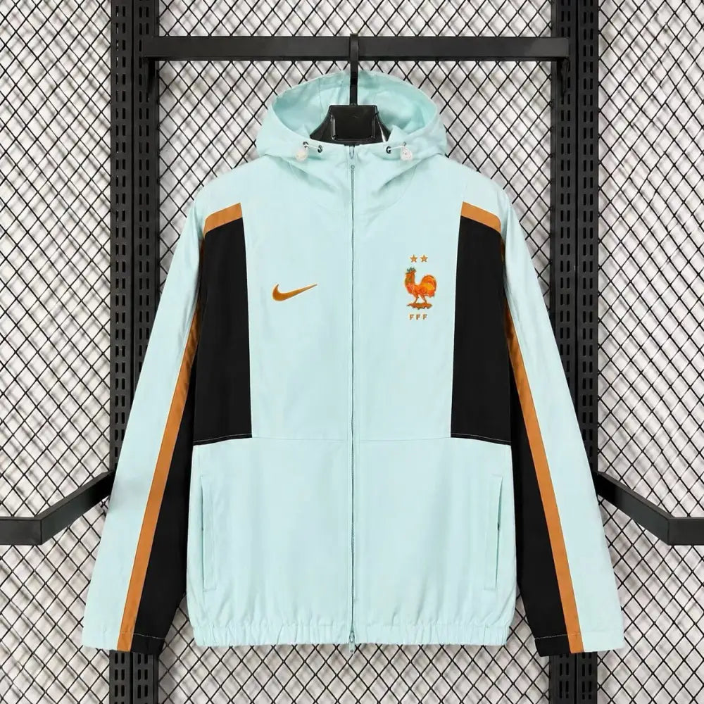 Veste A Capuche Coupe-Vent France 2026/2027 Vert - Vêtements de sport
