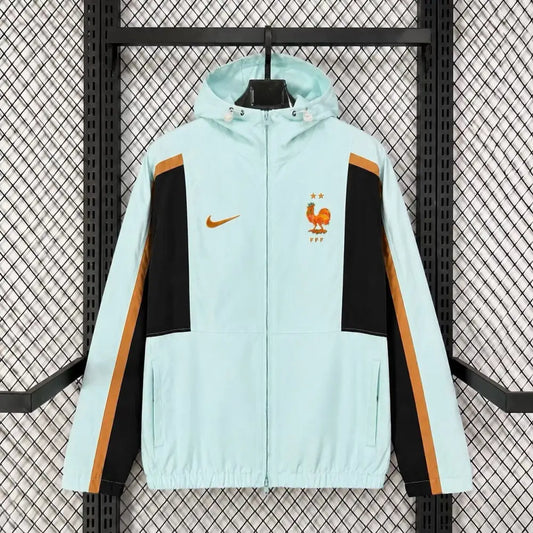 Veste A Capuche Coupe-Vent France 2026/2027 Vert - Vêtements de sport