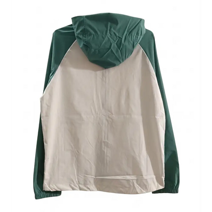 Veste A Capuche Coupe-Vent Palmeiras Vert & Blanc 2026 - Vêtements de sport