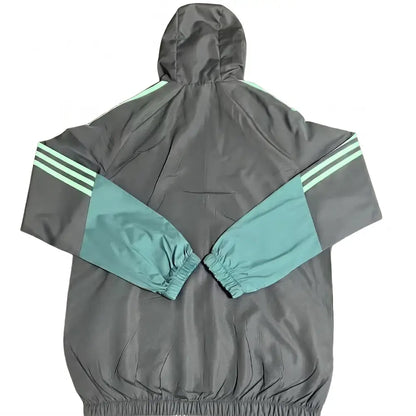 Veste A Capuche Coupe-Vent Palmeiras Vert & Gris 2026 - Vêtements de sport