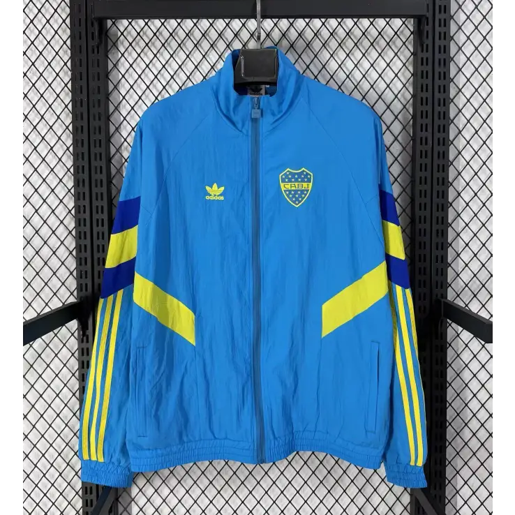 Veste Coupe-Vent Boca Junior Bleu Clair 2026 - Vêtements de sport