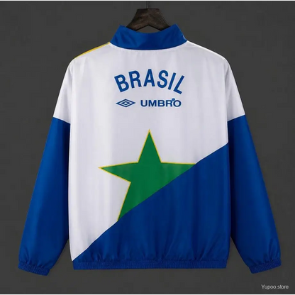 Veste Coupe-Vent Brésil Retro - Vêtements de sport