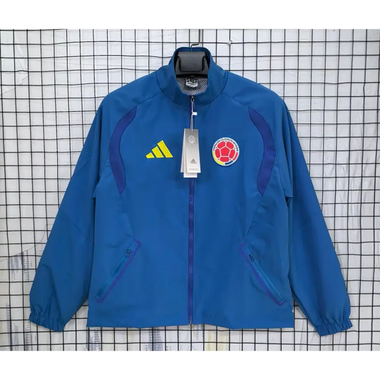 Veste Coupe-Vent Colombie Bleu 2026 - Vêtements de sport