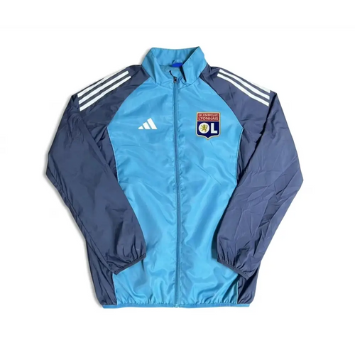 Veste Coupe-Vent OL Olympique Lyonnais Bleu & Bleu Clair 2026 - Vêtements de sport