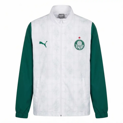 Veste Coupe-Vent Palmeiras Vert & Blanc 2026 - Vêtements de sport