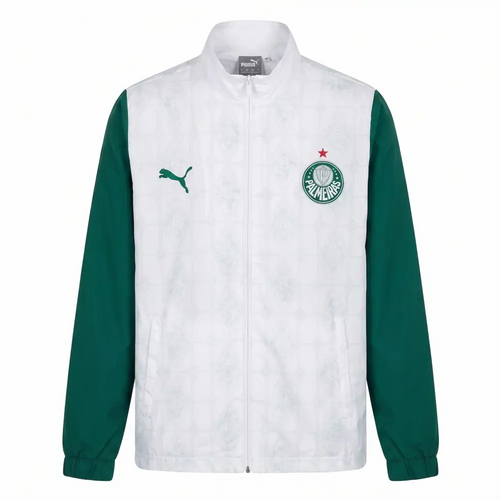 Veste Coupe-Vent Palmeiras Vert & Blanc 2026 - Vêtements de sport