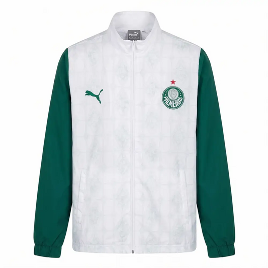 Veste Coupe-Vent Palmeiras Vert & Blanc 2026 - Vêtements de sport