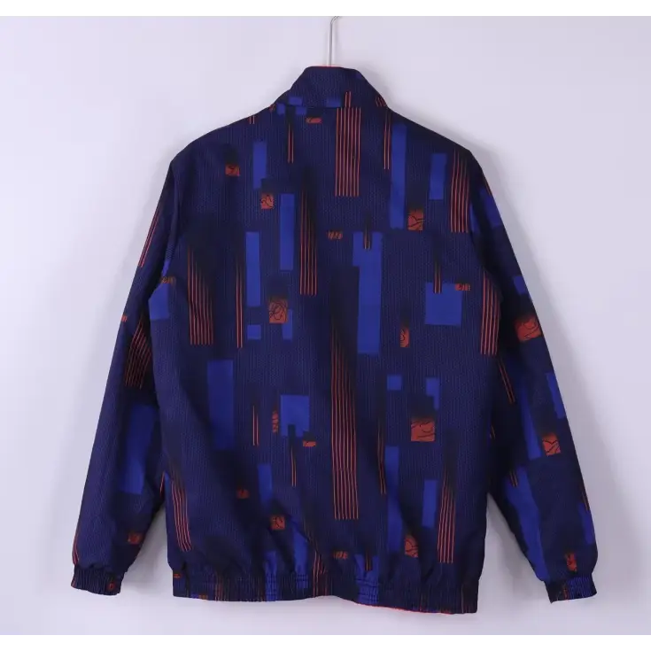 Veste Coupe-Vent Réversible Pays Bas Orange & Bleu 2026 - Vêtements de sport