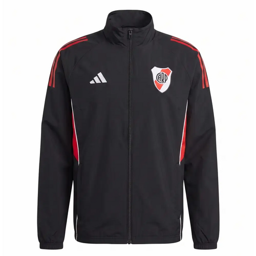 Veste Coupe-Vent River Plate Noir & Rouge 2026 - Vêtements de sport