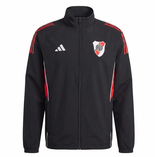 Veste Coupe-Vent River Plate Noir & Rouge 2026 - Vêtements de sport