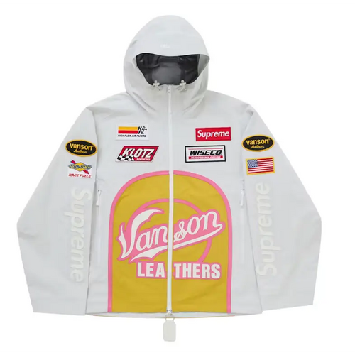 Veste extérieure Supreme Vanson Leathers en GORE-TEX Blanc - Vêtements de sport