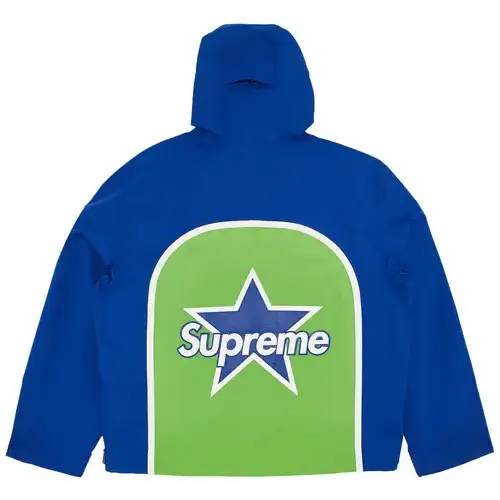 Veste Vanson Supreme bleue et verte — vue de dos