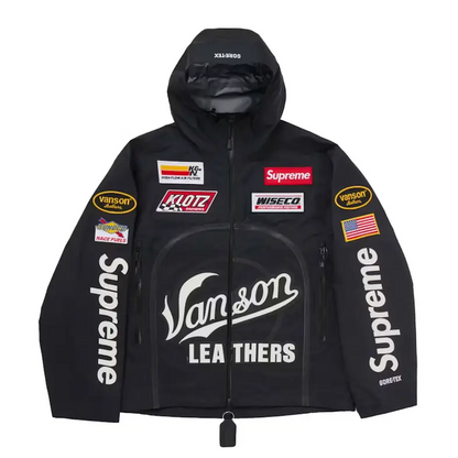Veste extérieure Supreme Vanson Leathers en GORE-TEX noire - Vêtements de sport